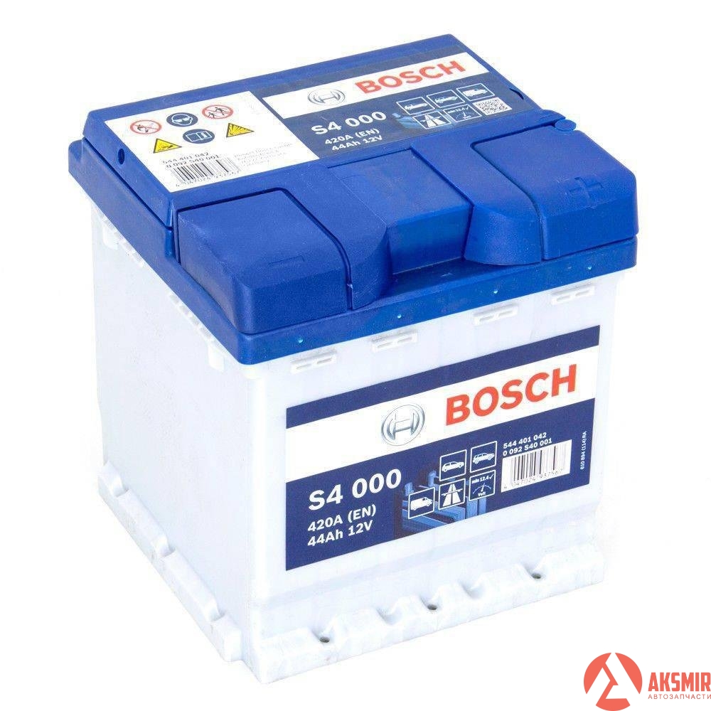 BOSCH 0092S40001 — Аккумулятор автомобильный Bosch S4 Silver 0092S40001 44Ah 440A R+