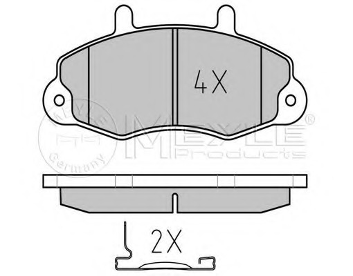 Meyle 0252147018 — Тормозные колодки дисковые Meyle 0252147018