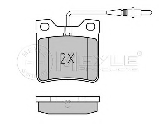 MEYLE 0252190417W — Тормозные колодки дисковые MEYLE 0252190417/W