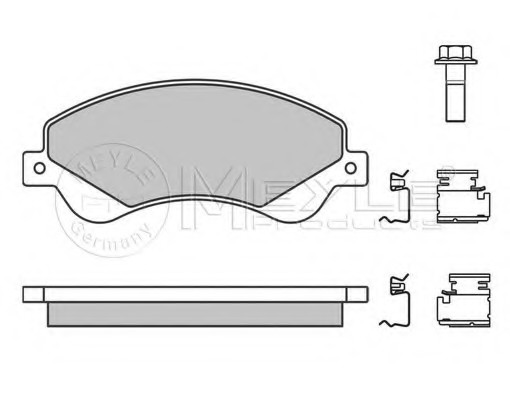 MEYLE 0252448518W — Тормозные колодки дисковые MEYLE 0252448518W