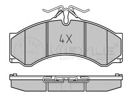 MEYLE 0252907620 — Тормозные колодки дисковые MEYLE 0252907620