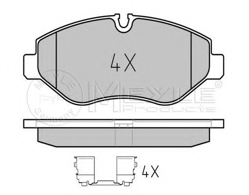 MEYLE 0252919220 — Тормозные колодки дисковые MEYLE 0252919220
