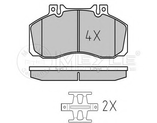 Meyle 0252983521 — Тормозные колодки дисковые Meyle 0252983521