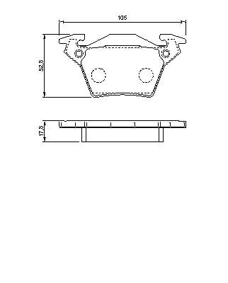 BOSCH 0986460002 — 0986460002 BOSCH Тормозные колодки до дисков BP489