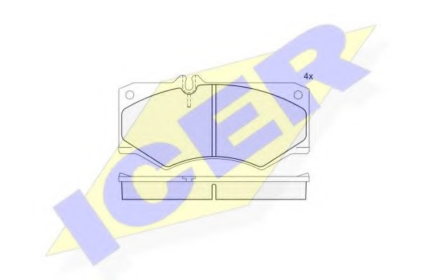 ICER 140405 — Тормозные колодки дисковые ICER 140405