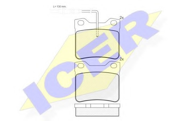 ICER 141241 — Тормозные колодки дисковые  ICER 141241