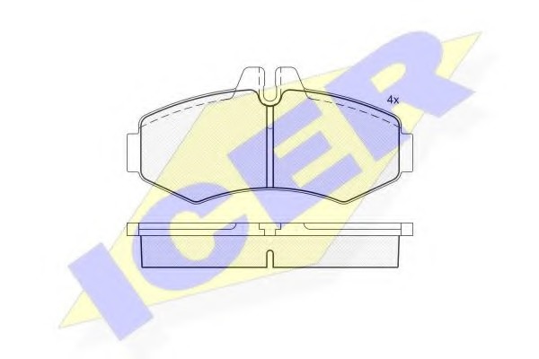 ICER 141288 — Тормозные колодки дисковые ICER 141288 