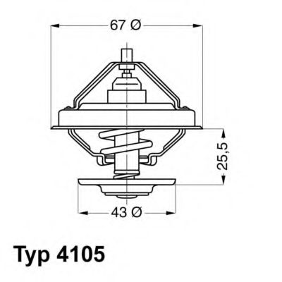 WAHLER 410583D — Термостат WAHLER 410583D REX  (t=83С)