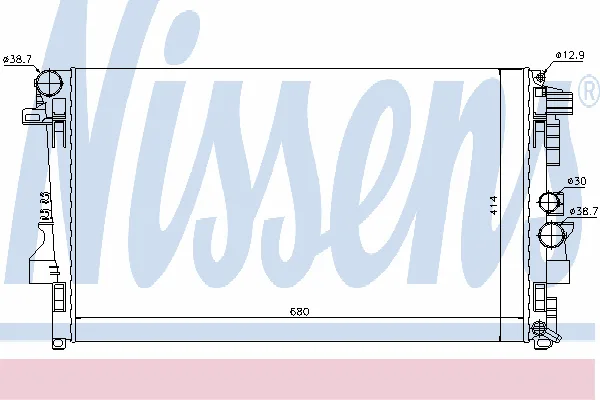 NISSENS 62572 — Радіатор охолодження двигуна