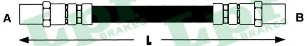 LPR 6T46897 — 6T46897  LPR - Гальмівний шланг