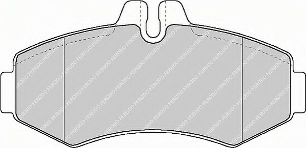 FERODO FVR1304 — Комплект тормозных колодок передн , MERCEDES SPRINTER 3-T (B903), SPRINTER 4-T (B904), V (638/2), VITO (W638) 2.0-Electric 02.95-05.06