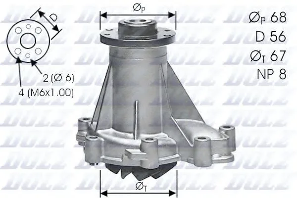 DOLZ M176 — Насос водяний Dolz MB Sprinter