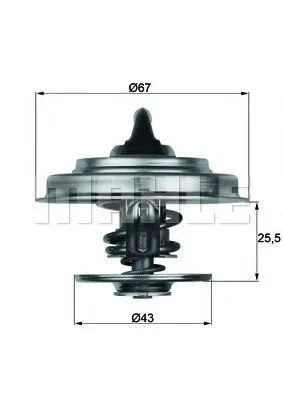 MAHLE TX1883D — Термостат