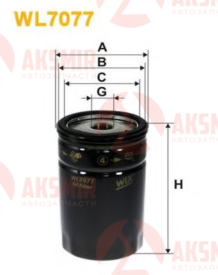 WIX FILTERS WL7077 — Фильтр масляный