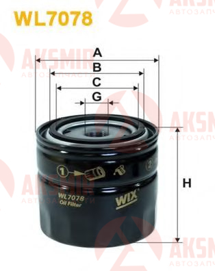 WIX FILTERS WL7078 — Фильтр масляный